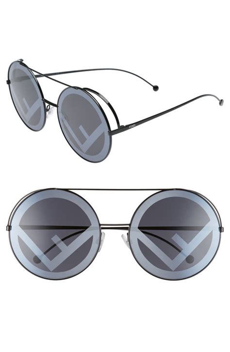 fendi black round sunglasses|fendi sunglasses wendy williams.